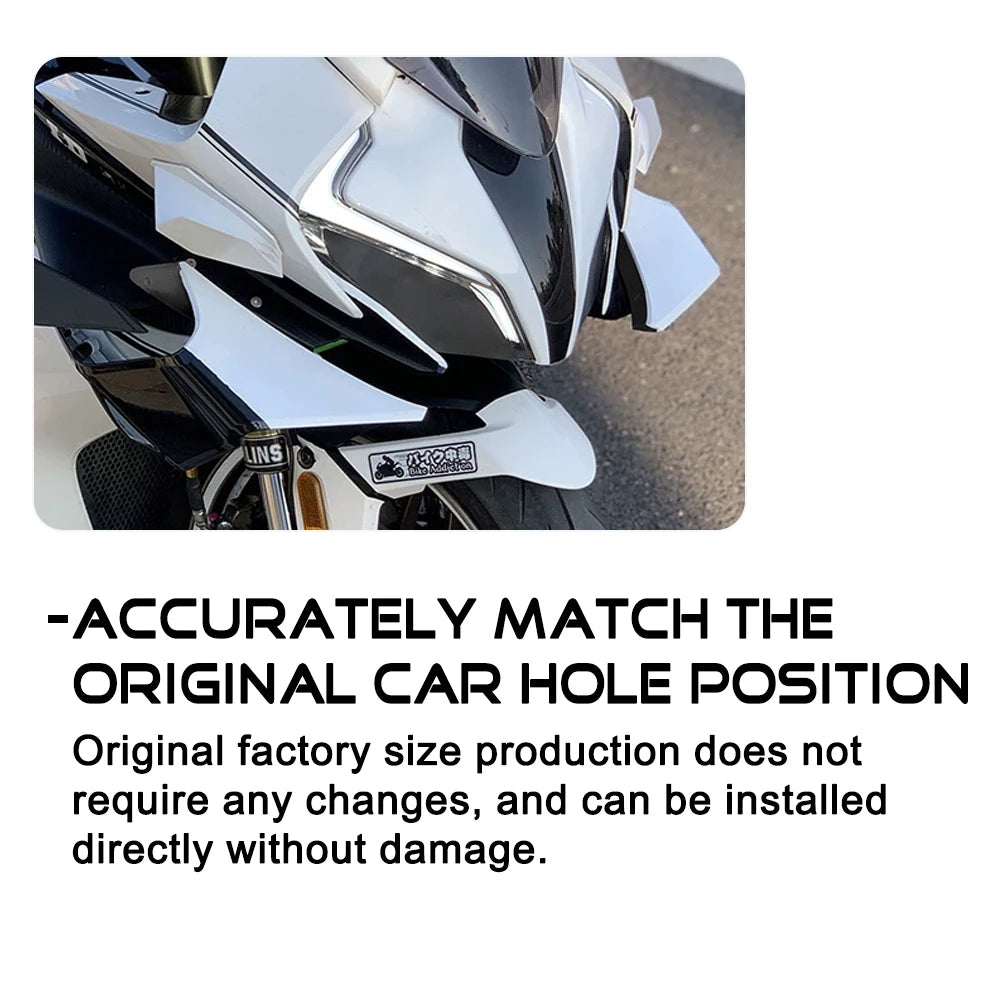 675SR/SR-R/RR Motorcycle Fixed Wind Wing Front Aerodynamic Winglet Fairing Accessories for CFMOTO 675SR 675SR-R 675SRR 675 sr/rr