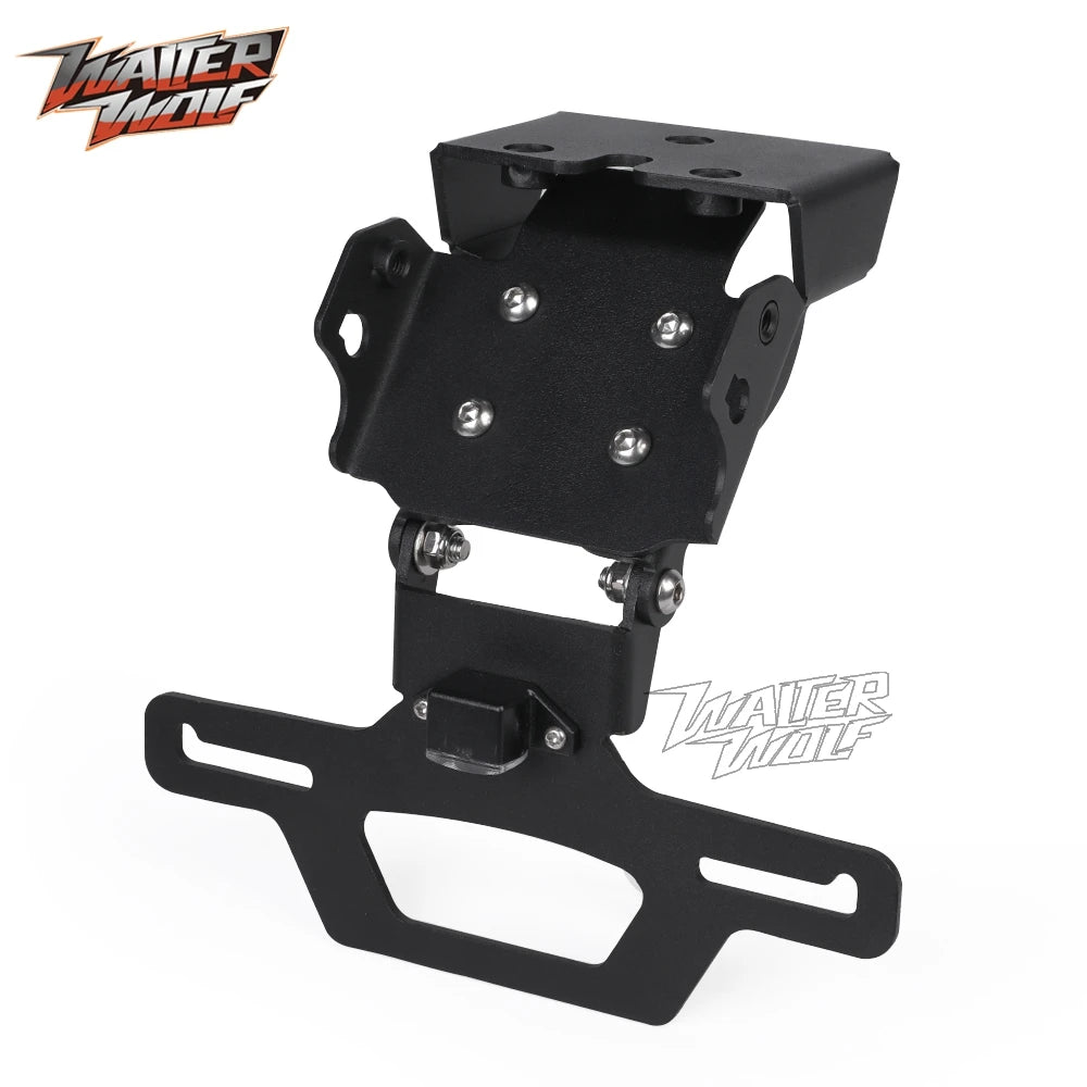 2025 For CFMOTO 675SS 675SR-R 675NK 675SR 2026 Adjustable Registration License Plate Bracket Holder Tail Tidy Fender Eliminator