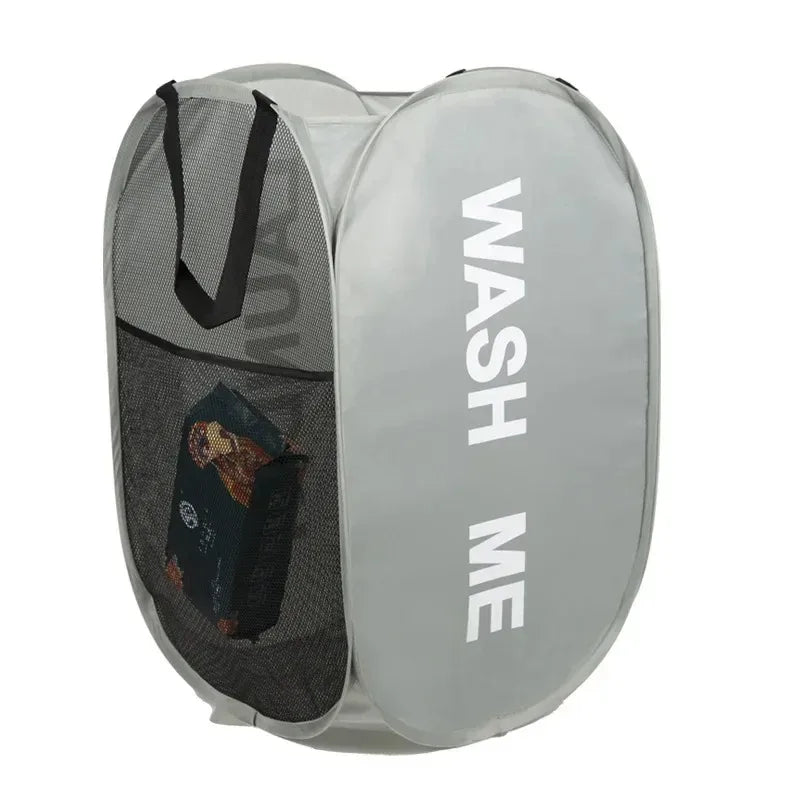 Foldable Mesh Laundry Basket