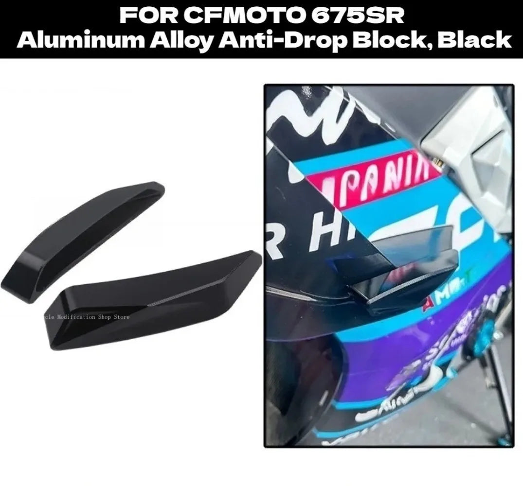 for cfmoto 675SR 675SS Modification Black Knight Windshield.Dark Warrior Night Phantom.Deflector,Air Diffuser,Side Wing,Lip,