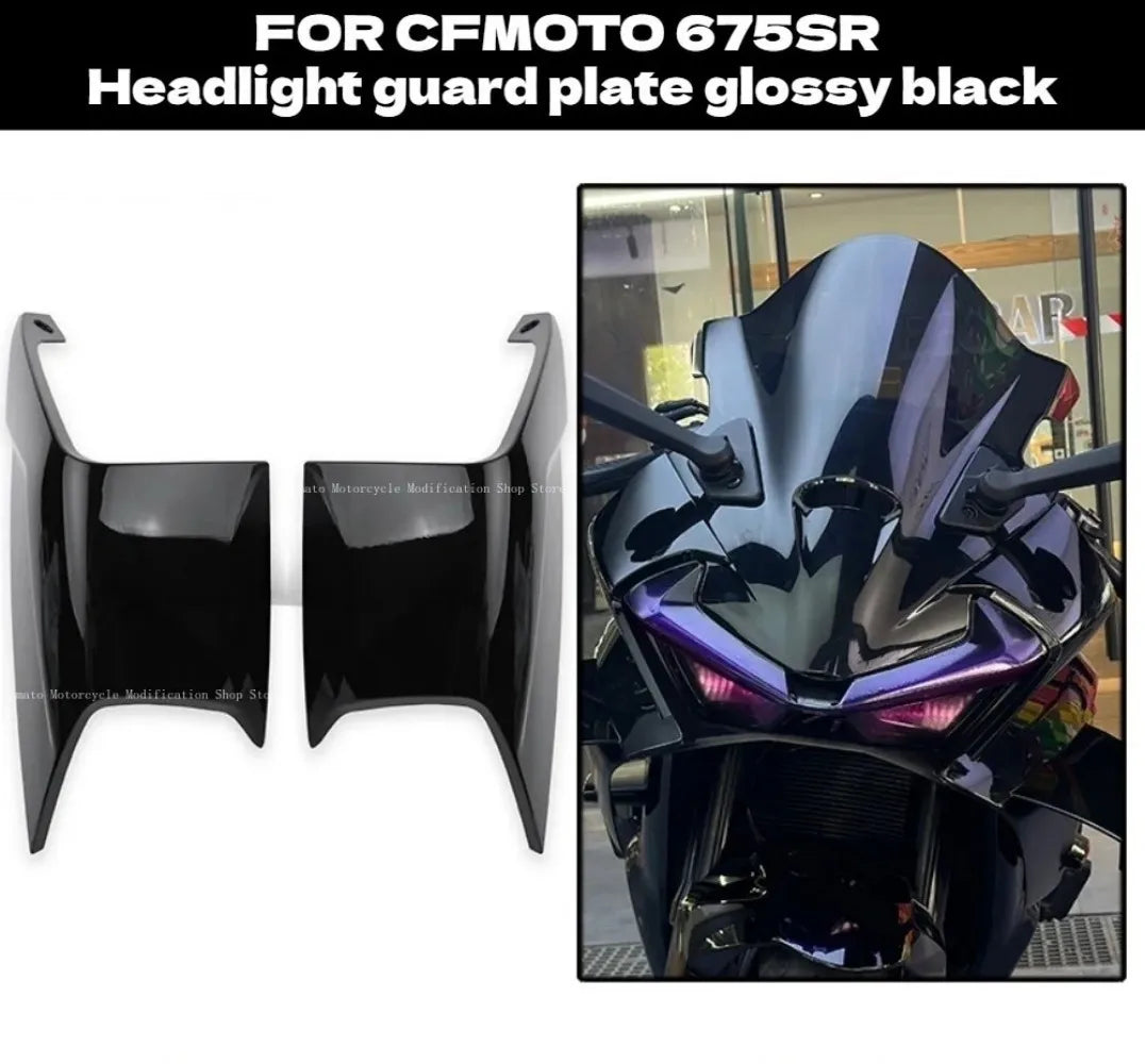 for cfmoto 675SR 675SS Modification Black Knight Windshield.Dark Warrior Night Phantom.Deflector,Air Diffuser,Side Wing,Lip,