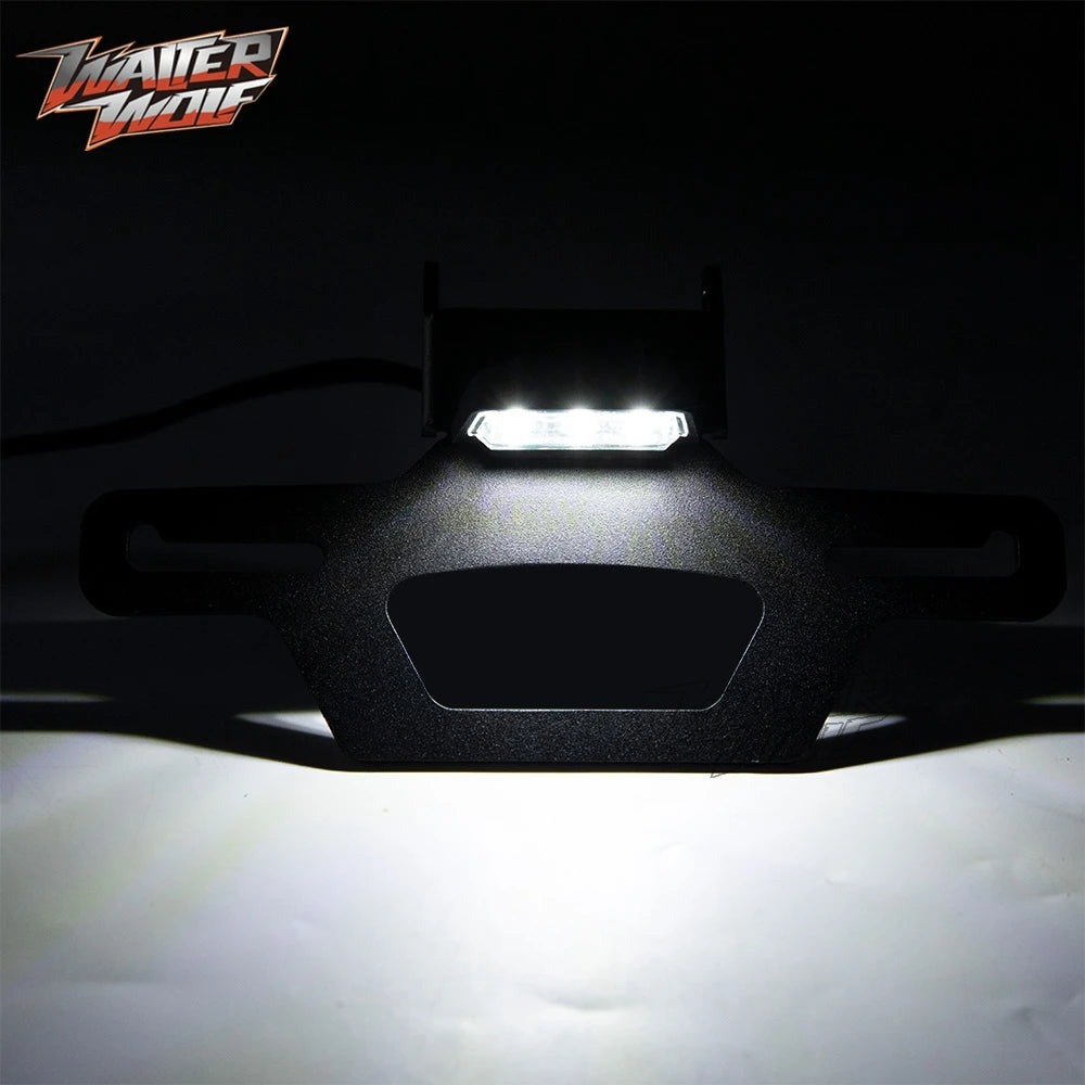 2025 For CFMOTO 675SS 675SR-R 675NK 675SR 2026 Adjustable Registration License Plate Bracket Holder Tail Tidy Fender Eliminator