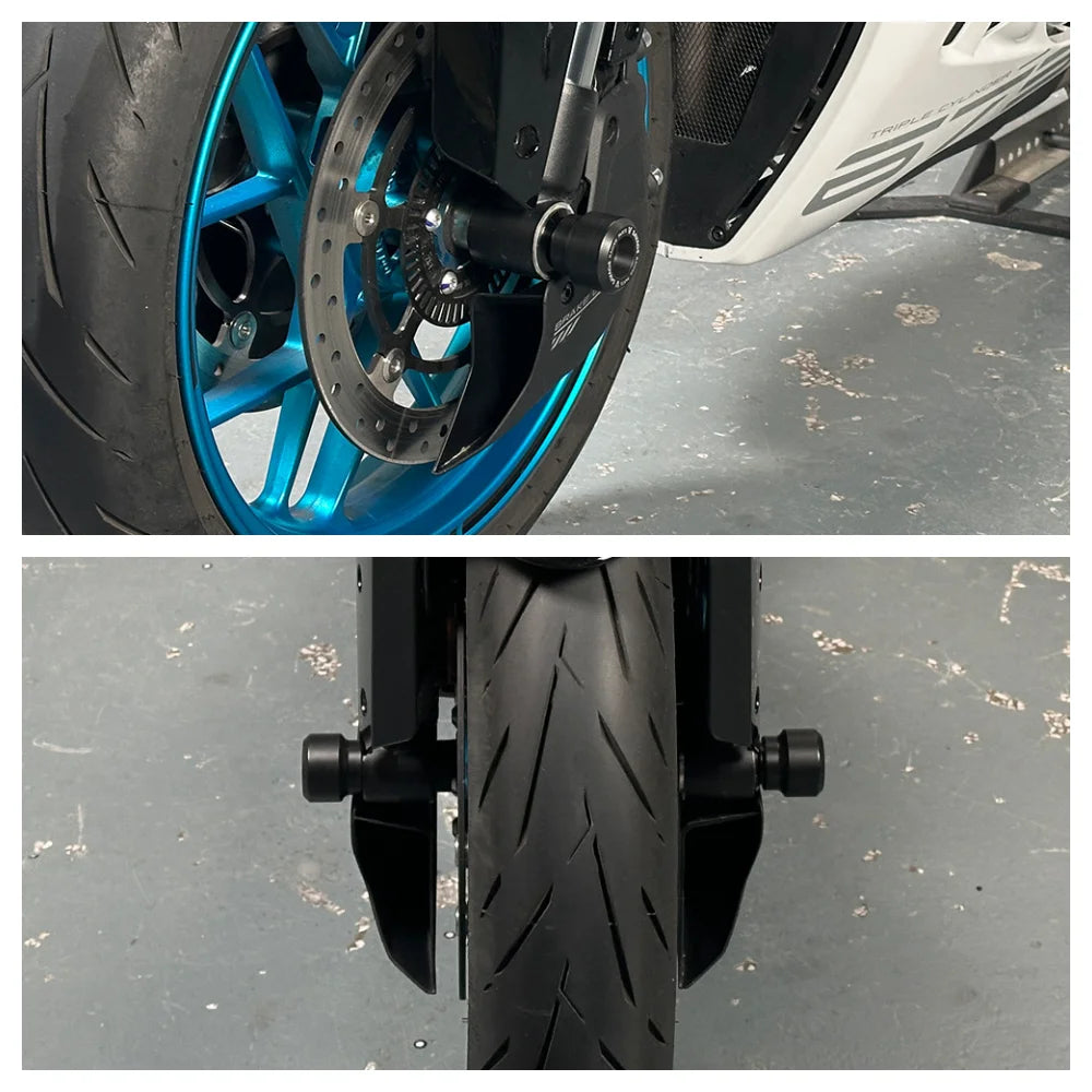 CFMOTO 675SS 675SR 675SR-R 675NK Frame Sliders Guard Black CNC Production Motorcycle Wheel Axle Fork Crash Protector Swingarm Spools