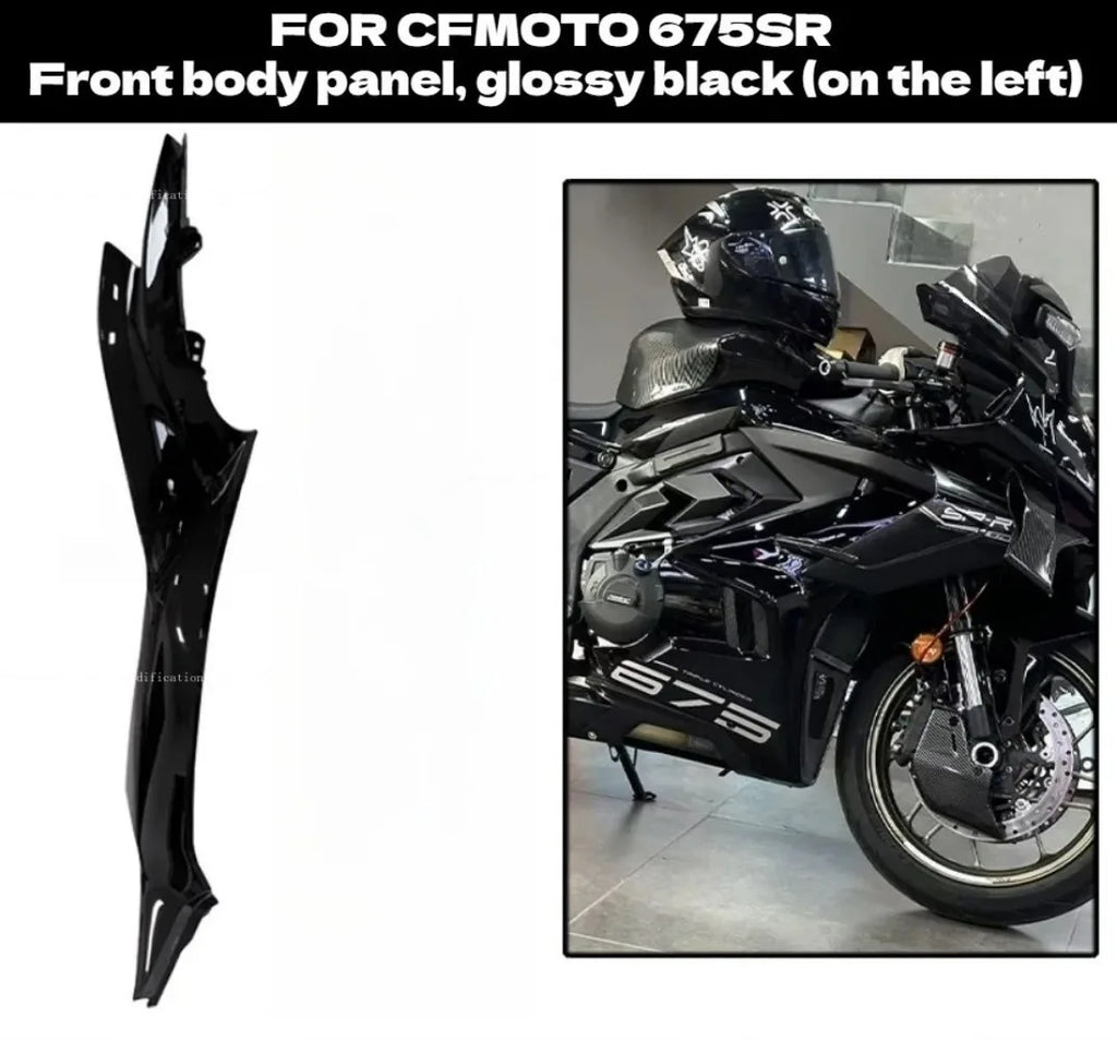 for cfmoto 675SR 675SS Modification Black Knight Windshield.Dark Warrior Night Phantom.Deflector,Air Diffuser,Side Wing,Lip,
