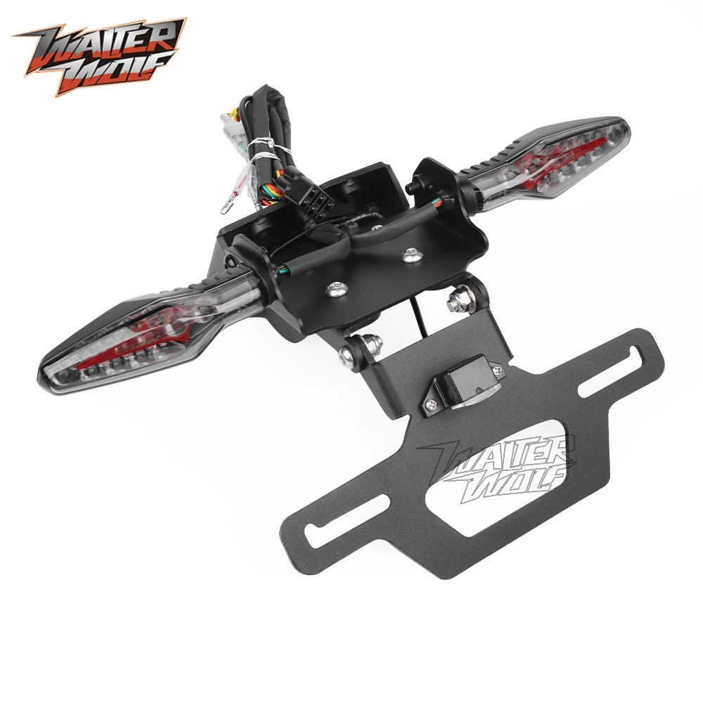 2025 For CFMOTO 675SS 675SR-R 675NK 675SR 2026 Adjustable Registration License Plate Bracket Holder Tail Tidy Fender Eliminator
