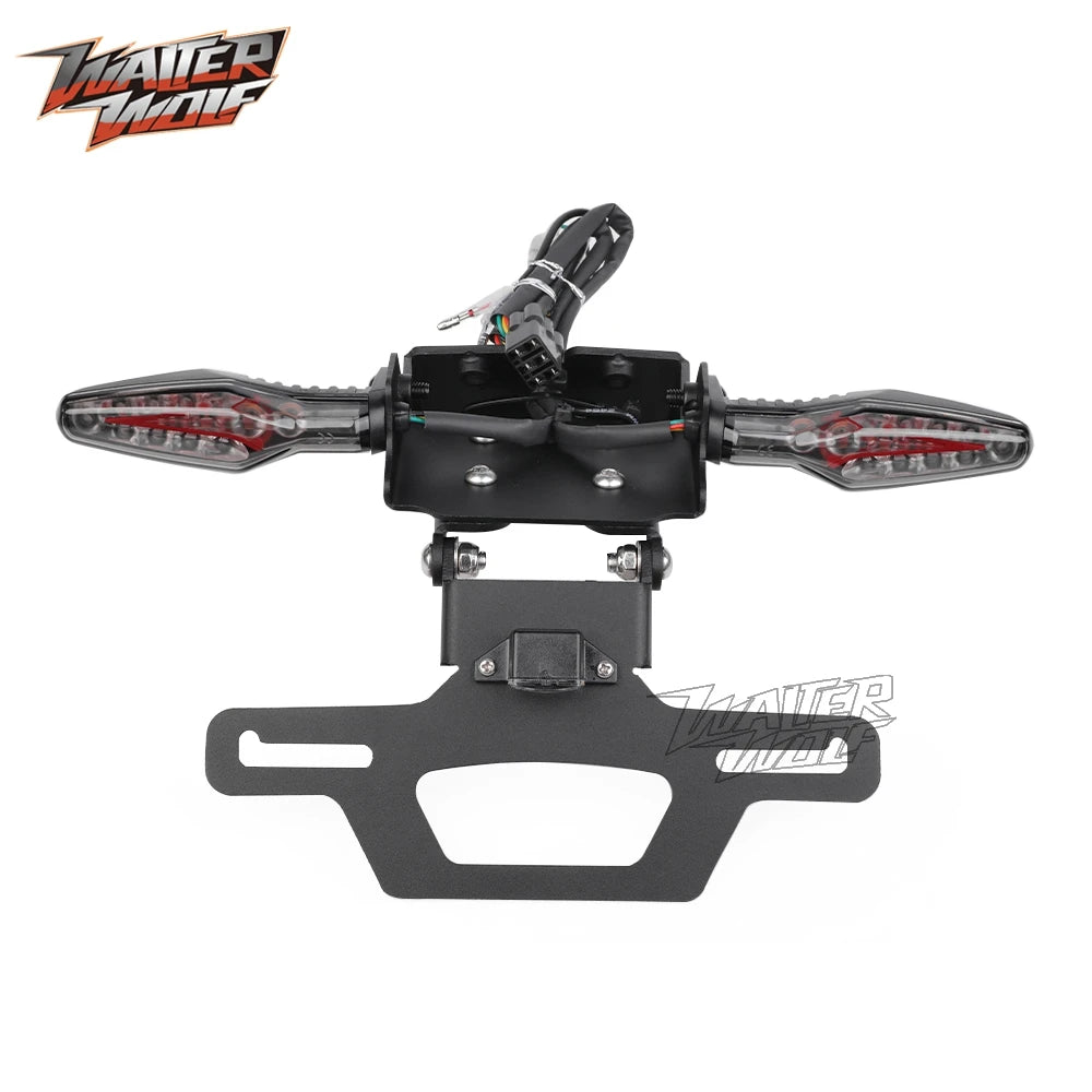 2025 For CFMOTO 675SS 675SR-R 675NK 675SR 2026 Adjustable Registration License Plate Bracket Holder Tail Tidy Fender Eliminator