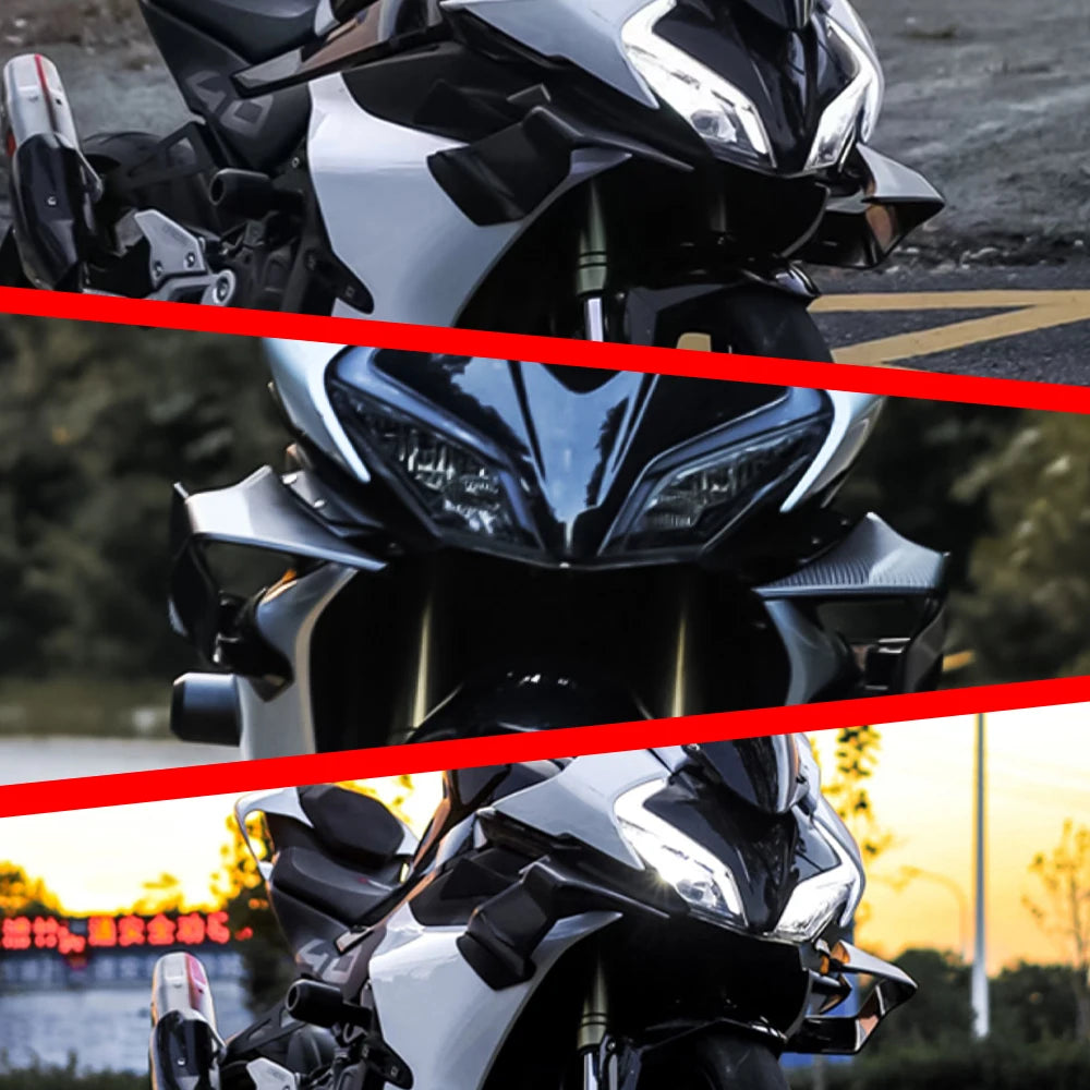 675SR/SR-R/RR Motorcycle Fixed Wind Wing Front Aerodynamic Winglet Fairing Accessories for CFMOTO 675SR 675SR-R 675SRR 675 sr/rr