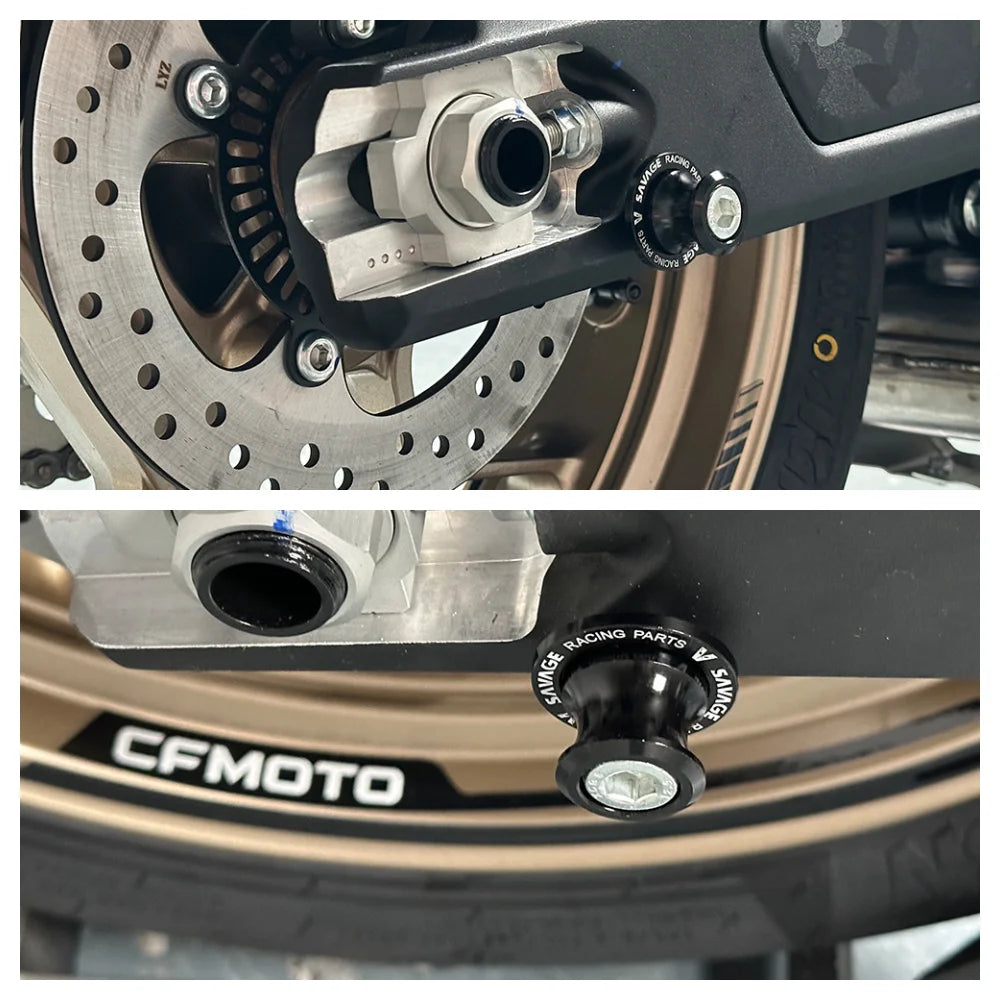 CFMOTO 675SS 675SR 675SR-R 675NK Frame Sliders Guard Black CNC Production Motorcycle Wheel Axle Fork Crash Protector Swingarm Spools