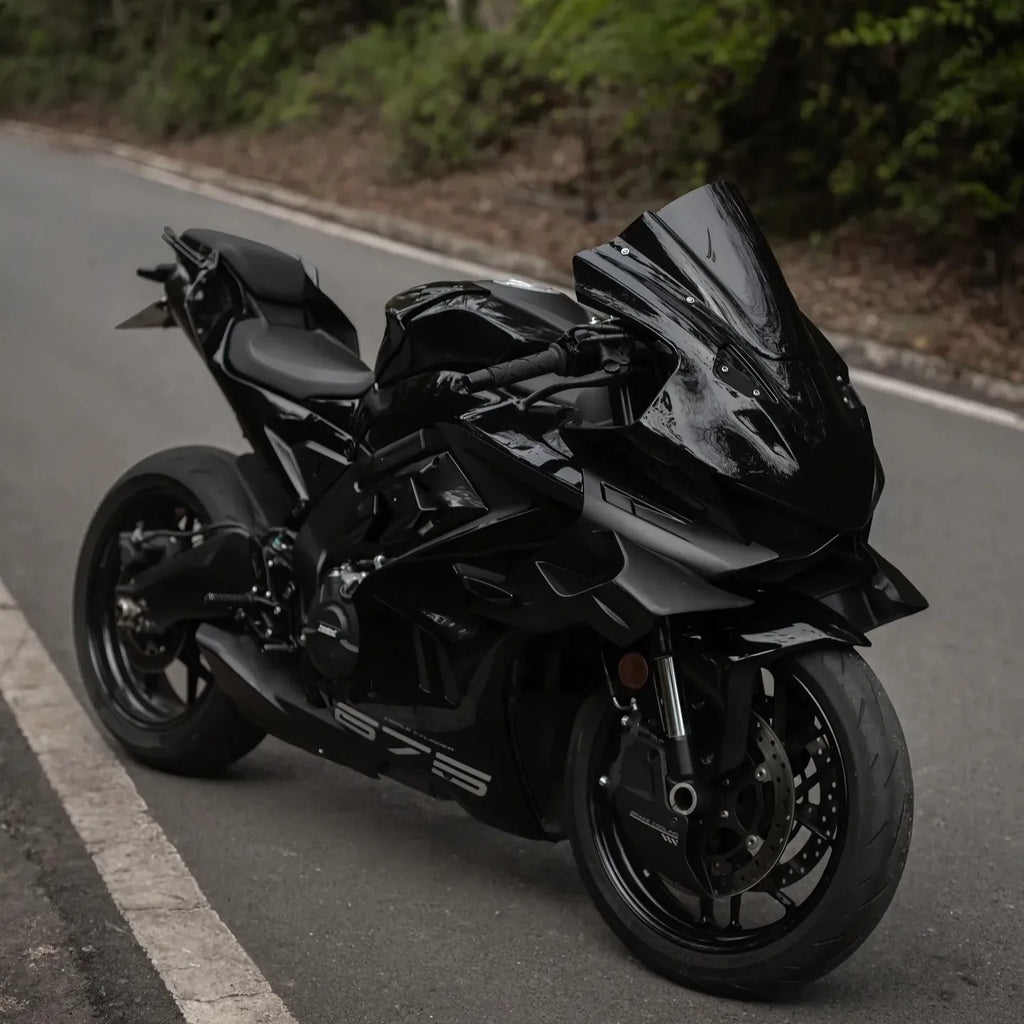 for cfmoto 675SR 675SS Modification Black Knight Windshield.Dark Warrior Night Phantom.Deflector,Air Diffuser,Side Wing,Lip,