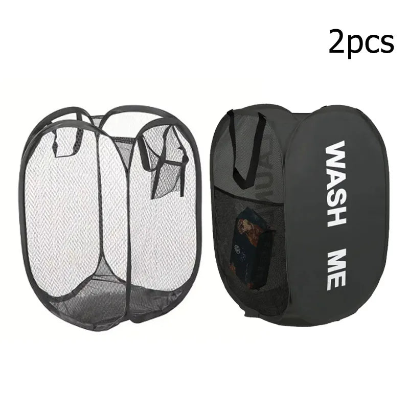 Foldable Mesh Laundry Basket