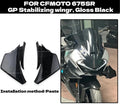 for cfmoto 675SR 675SS Modification Black Knight Windshield.Dark Warrior Night Phantom.Deflector,Air Diffuser,Side Wing,Lip,