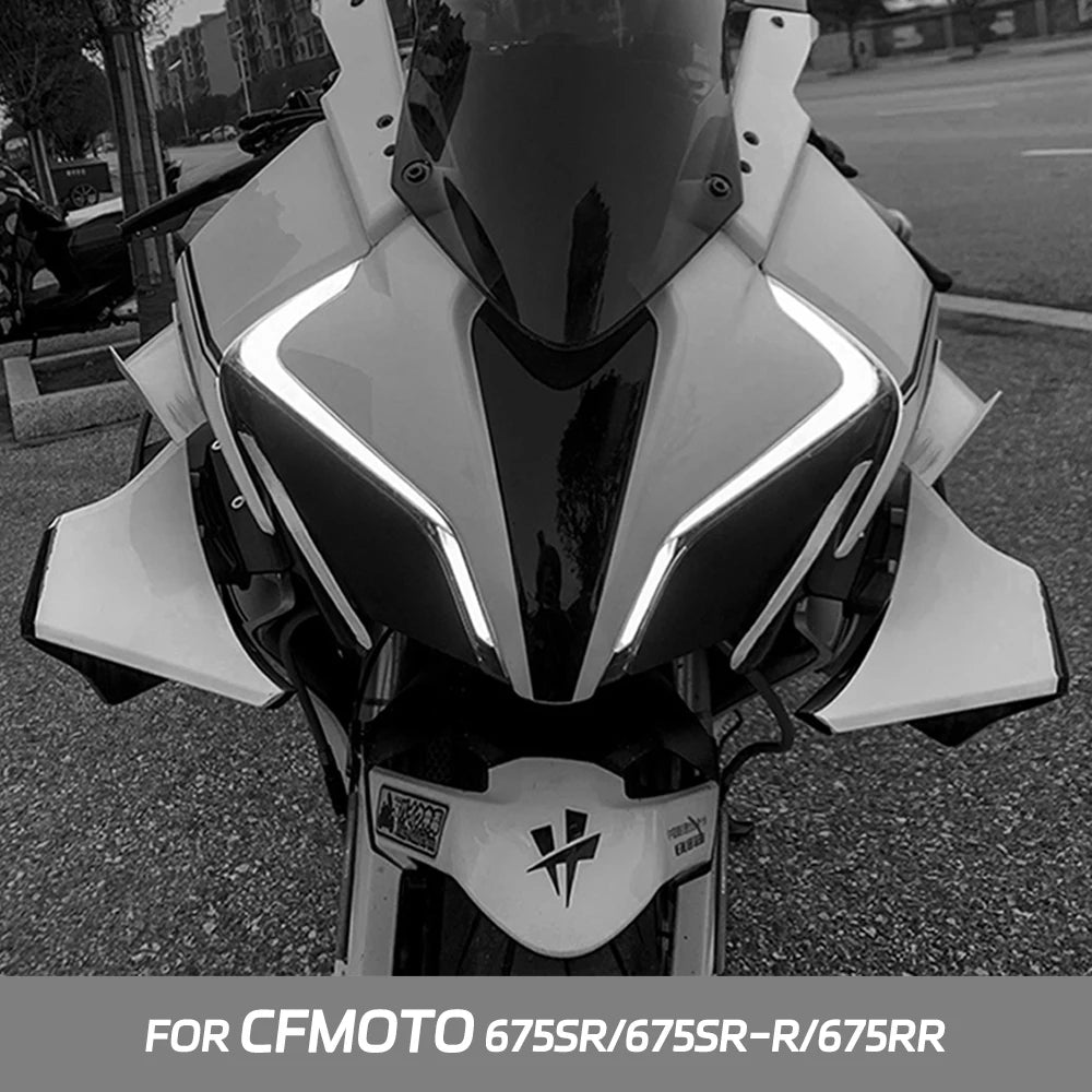 675SR/SR-R/RR Motorcycle Fixed Wind Wing Front Aerodynamic Winglet Fairing Accessories for CFMOTO 675SR 675SR-R 675SRR 675 sr/rr