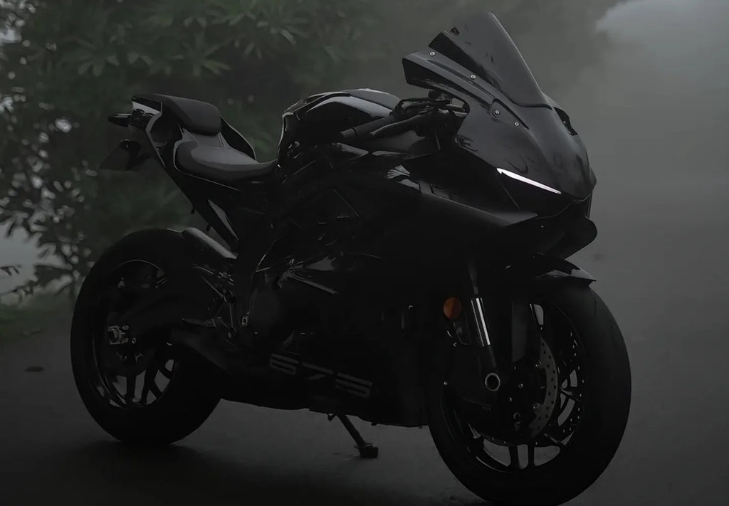 for cfmoto 675SR 675SS Modification Black Knight Windshield.Dark Warrior Night Phantom.Deflector,Air Diffuser,Side Wing,Lip,
