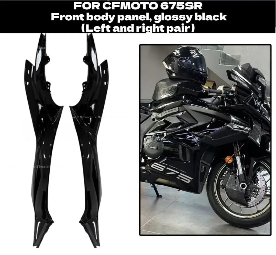 for cfmoto 675SR 675SS Modification Black Knight Windshield.Dark Warrior Night Phantom.Deflector,Air Diffuser,Side Wing,Lip,
