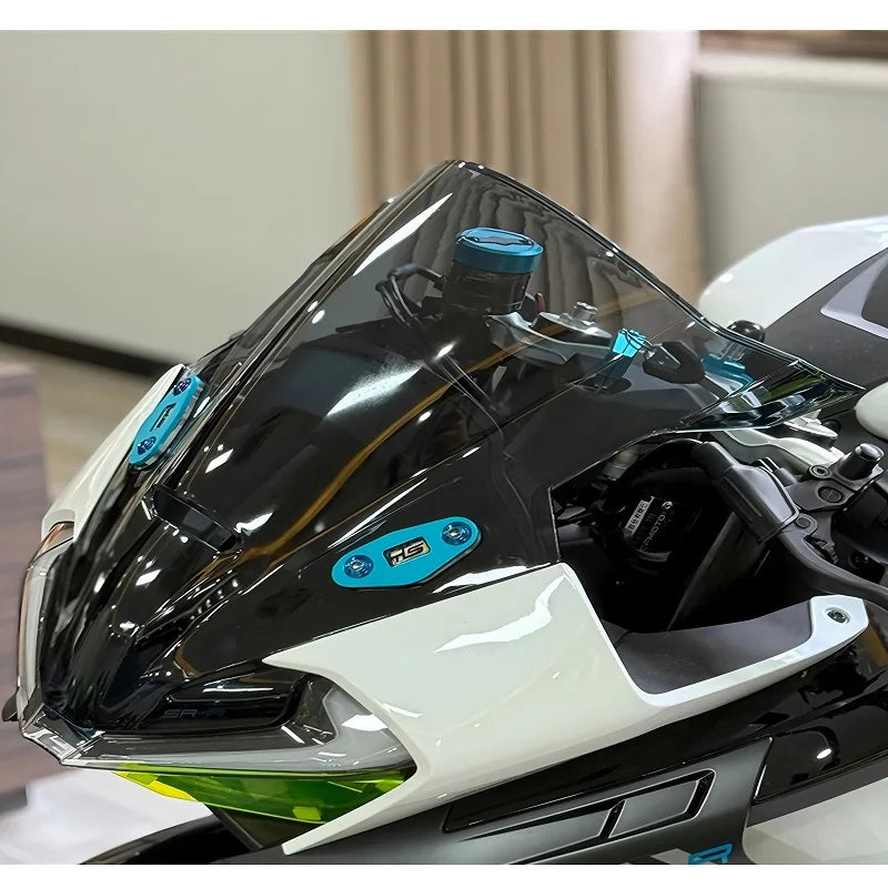 For 675SR 675SR-R 675SRR Motorcycle Rise Windscreen Windshield Wind Deflectors Shield Protector Rearview Mirrors Seat Cover