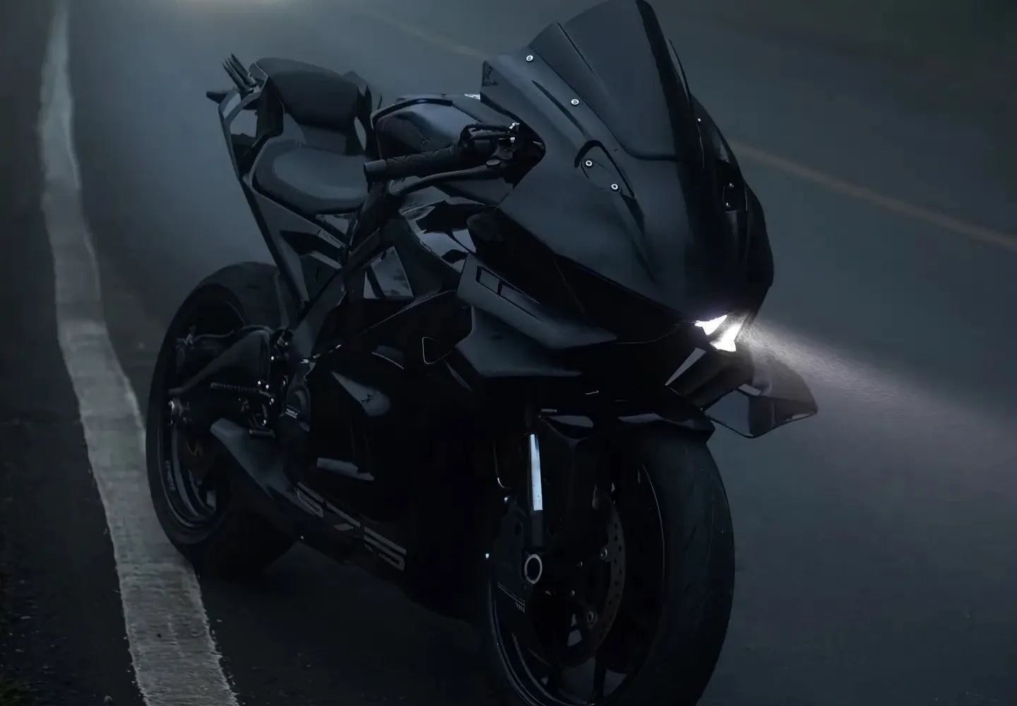for cfmoto 675SR 675SS Modification Black Knight Windshield.Dark Warrior Night Phantom.Deflector,Air Diffuser,Side Wing,Lip,