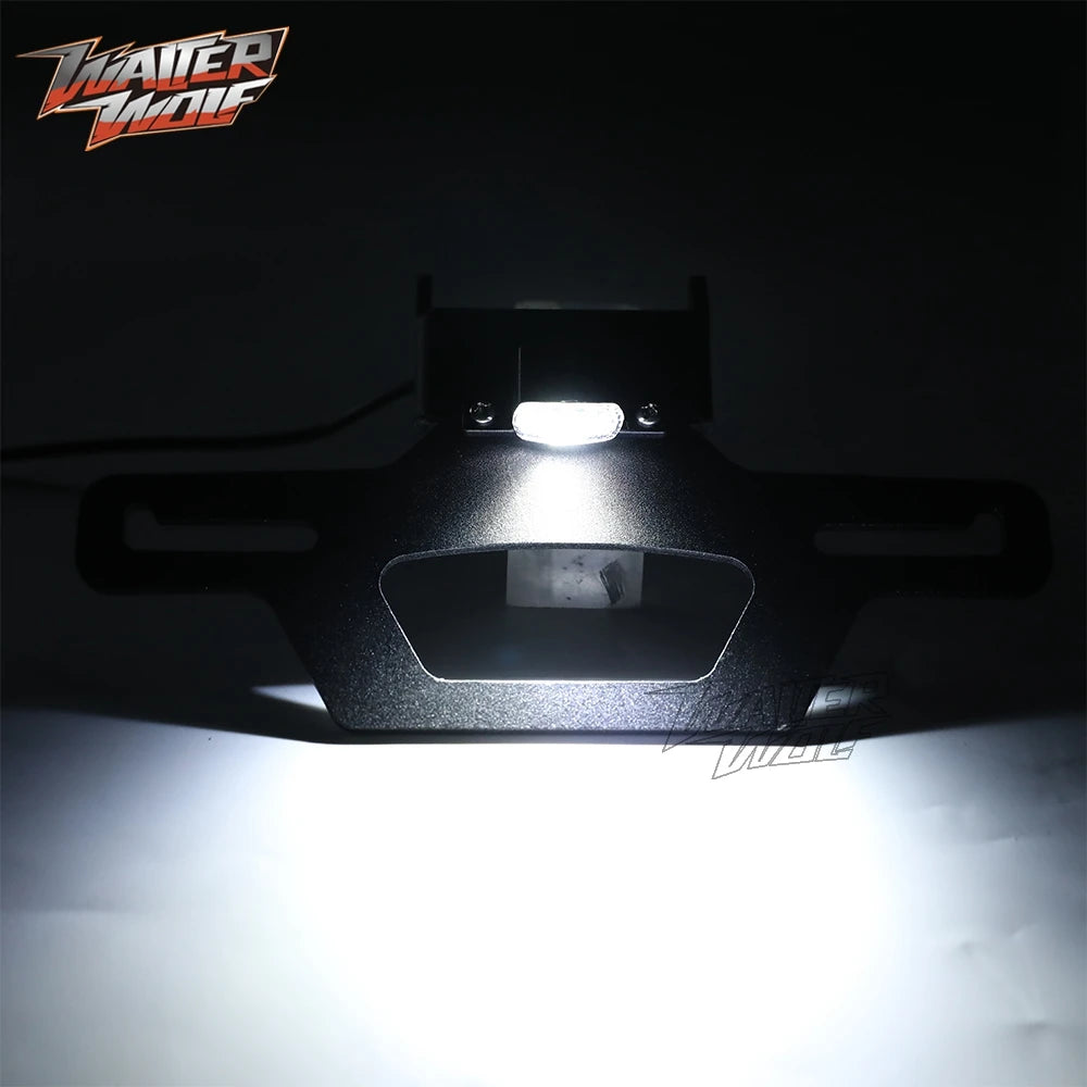 2025 For CFMOTO 675SS 675SR-R 675NK 675SR 2026 Adjustable Registration License Plate Bracket Holder Tail Tidy Fender Eliminator