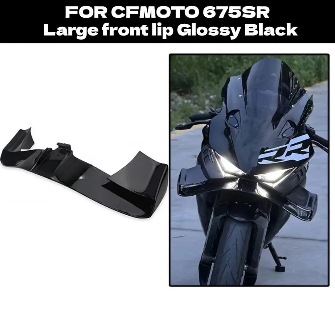 for cfmoto 675SR 675SS Modification Black Knight Windshield.Dark Warrior Night Phantom.Deflector,Air Diffuser,Side Wing,Lip,