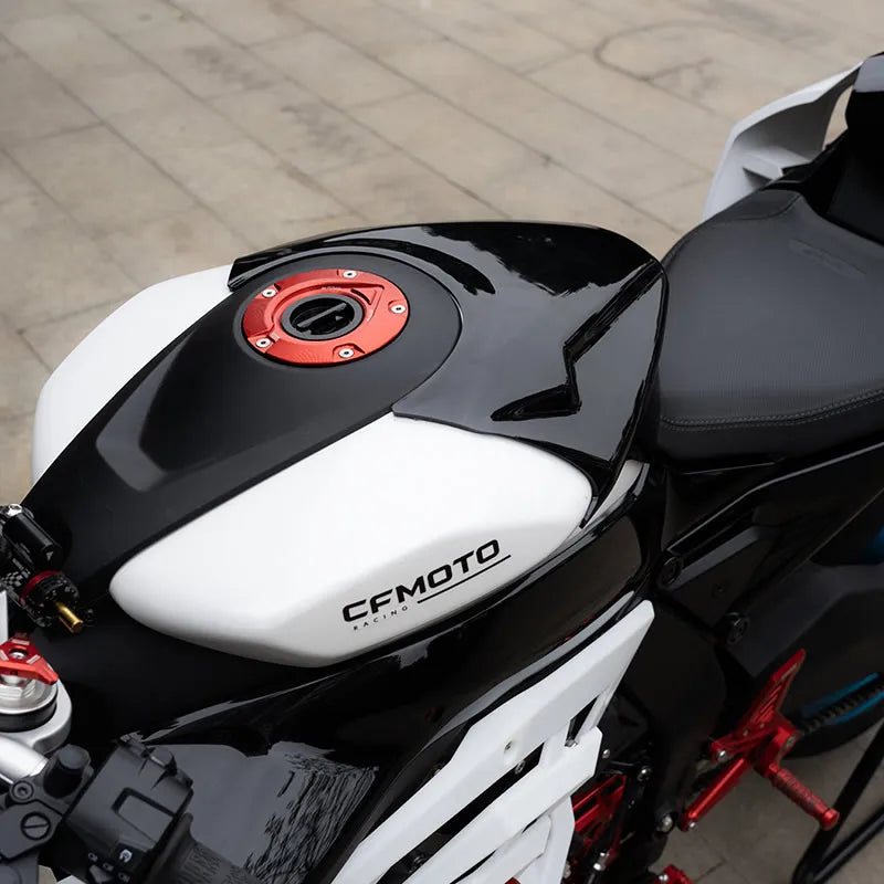 Semspeed For CFMOTO 675SR-R 675NK 2024-2025 Fuel Tank Protector ABS Carbon Fiber Injection-Molded Cover Anti-Scratch Coating