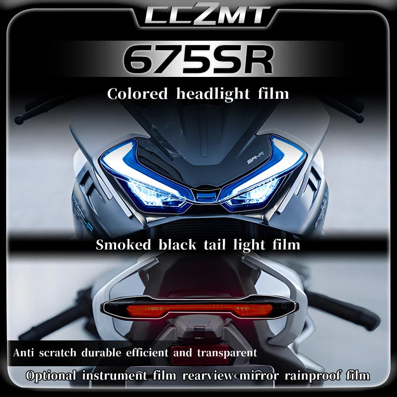 For CFMOTO 675SR-R SR650 650 SR 650sr sr650 2024 Instrument film Tail light film Headlight protective film Modified accessories