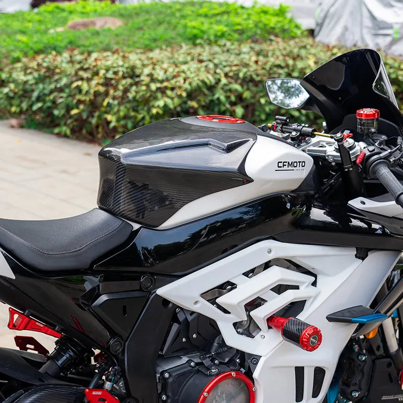 Semspeed For CFMOTO 675SR-R 675NK 2024-2025 Fuel Tank Protector ABS Carbon Fiber Injection-Molded Cover Anti-Scratch Coating